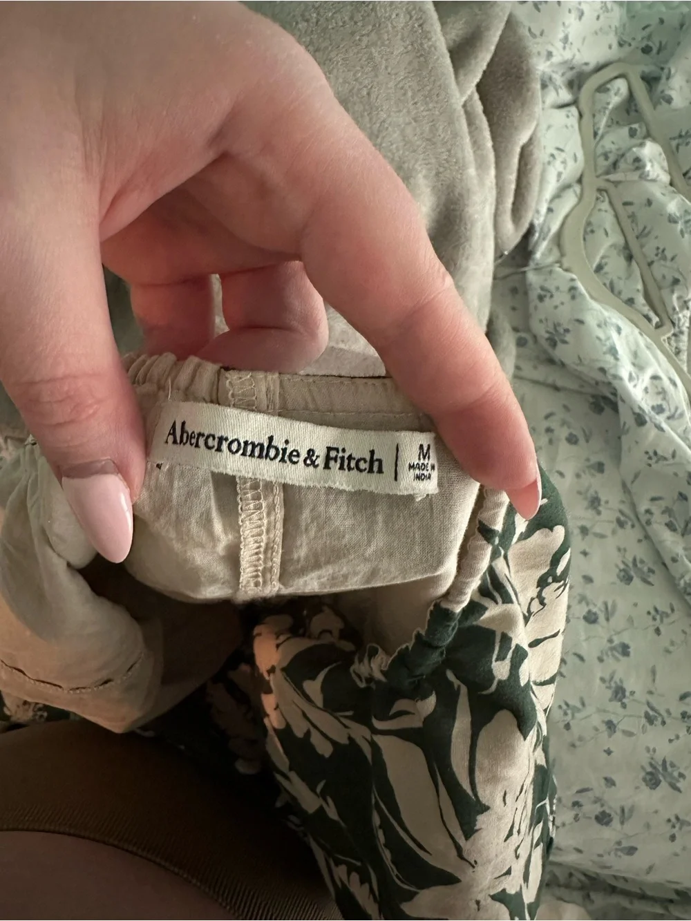 Abercrombie & Fitch Green Floral Maxi Dress